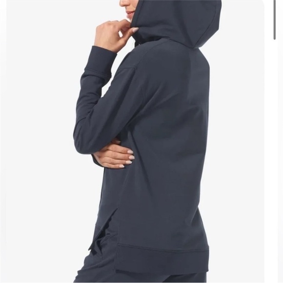 NWT Tommy John Luxe French Terry Hoodie Night Sky Navy Blue - Picture 3 of 7